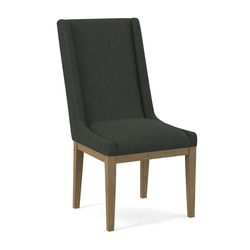 Upholstered Dining Chair, Salvador Asphalt, Espresso
