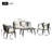Modern 4-Piece Outdoor Patio Conversation Set With 2 Cushioned Chairs, 1 Loveseat & 1 Coffee Table-692311970