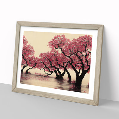 Thrilling Cherry Blossom Trees - Single Picture Frame Print