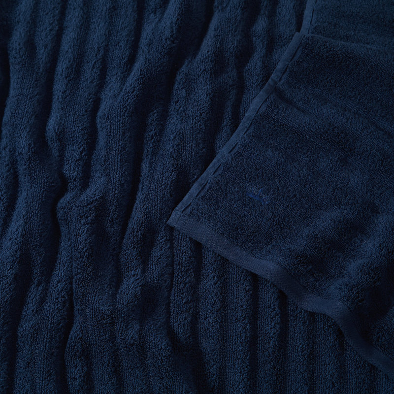 Royal Velvet Textured 6 Piece Towel Set, Navy