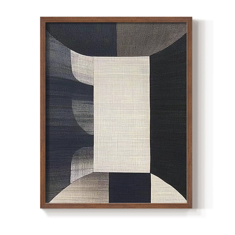 "ABSTRACT Series DCLXI" par J Paul, H 11 po x l 9 po, Noyer