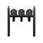 Balmoral Triple Mount Mailbox /w/ Ball Finials, Personalized Door Medallion, Newspaper Box (3 Mailboxes, Tri-Mount Rack, 3 Newspaper Boxes, 3 Medallions)-26715577-26383246