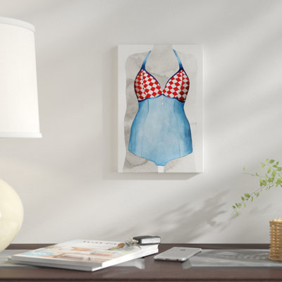 «Vintage Bathing suit III», reproduction sur toile