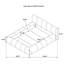 Grand lit plateforme tapissier gris Cosey-1047576113