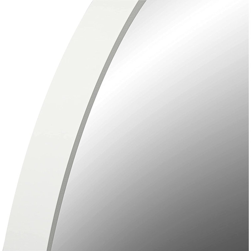 Miroir de salle de bain Alyster, Blanc, 28 po x 28 po