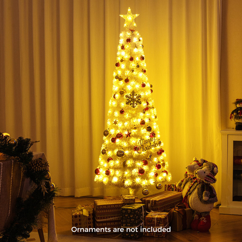 Athos Lighted Artificial Christmas Tree, 6' H