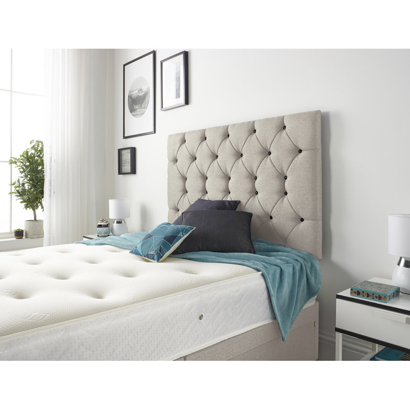 Copple Divan Bed Base, Kingsize (5'), 4 Drawers, Silver