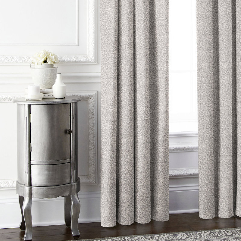 Rideau en polyester Morningside, L 50 po x L 132 po
