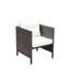 Chaises de salle à manger avec coussins Liberatore (coussin beige)
