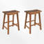 Tabouret de comptoir court 23,62 po Mense-941571391
