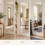 Miroir mural mince pleine longueur sans cadre de 56 po x 15 po avec verre argenté HD de 5 mm et dos de sécurité incassable-1523347028