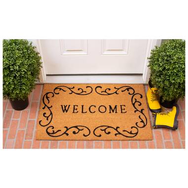 Alexarae Non-Slip Outdoor Door Mat Lark Manor Mat Size: Rectangle 2'6 x 4