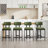 Modern Upholstered Counter Stool With Backrest, Beautiful Low Barstool For Kitchen Island, Bar And Counter-1691899667