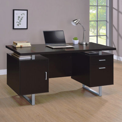 Bureau à 2 tiroirs à plateau flottant