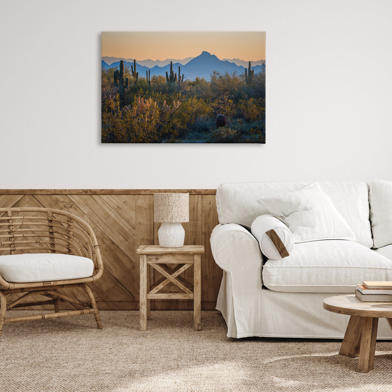 «Contrast Desertscape Scene», art mural sur toile par Marty Hulsebos, H 24 po x l 36 po