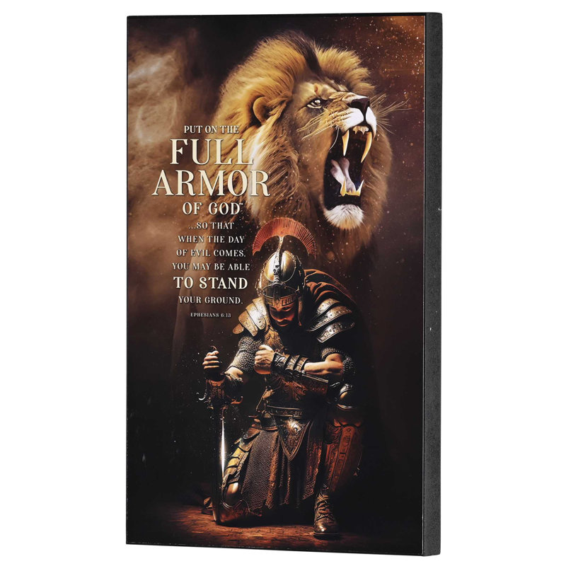 Plaque murale armure complète de Dieu 7 x 11