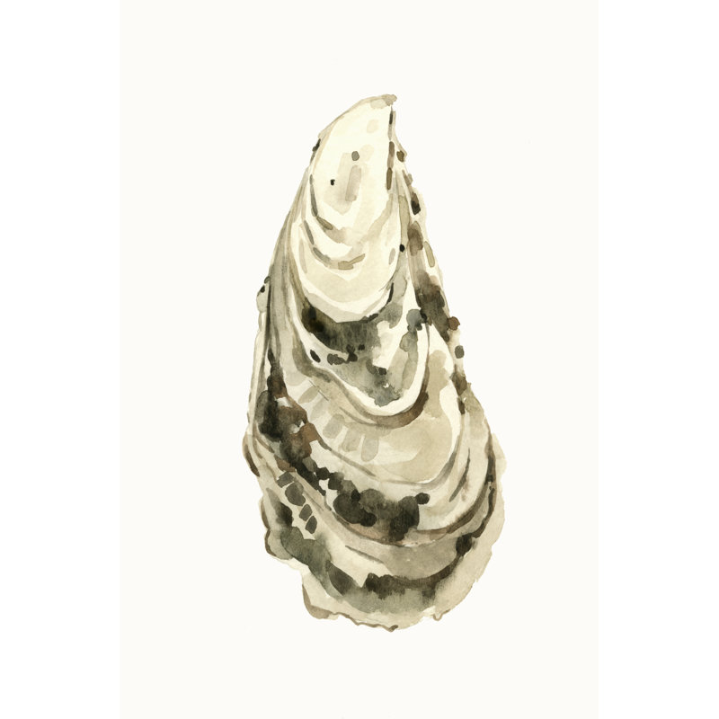 Neutral Oyster Study III by Emma Caroline - Painting, 76 cm H x 51 cm W, Wrapped Canvas