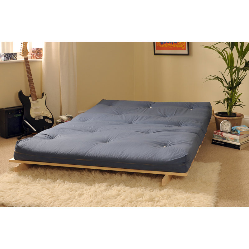 Arlete Upholstered Futon Chair, Navy, 76cm H x 91cm W x 78cm D