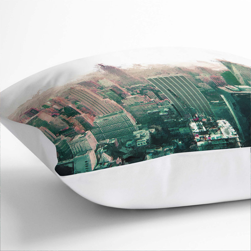 Square Throw Cushion, White, 55cm H x 55cm W x 20cm D