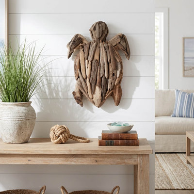 Bywood Driftwood Turtle Wall Figurine