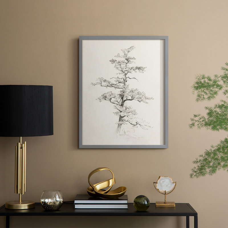 Reproduction encadrée rétro XC - bois massif, Gris, H 30 po x l 24 po