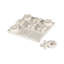 Jeu de société Tic Tac Toe White Marble