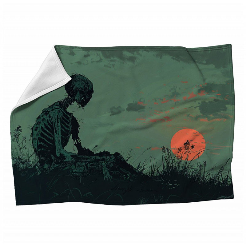 Jeté Skeleton Horror Macabre, 50 po x 60 po