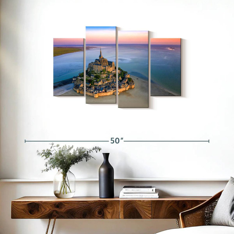 Adella Mont St.-Michel, France, Normandie, H 22 po x l 36 po