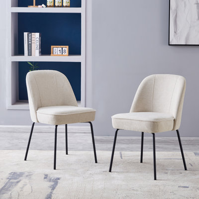 Phillipe Modern Fabric Upholstered Dining Chair with Spring