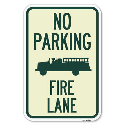 No Parking, Fire Lane With Graphic/23624