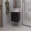 Lavabo de salle de bain Sutcliffe, noir-595715018