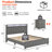 Modern 3-Pieces Bedroom Sets, Upholstered Platform Bed With Usb Charging Station & Led Lighting  And Two Nightstands-2073602843-2068198564
