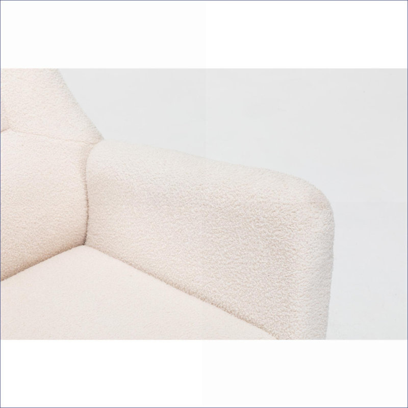 Chaise berçante rembourrée Teddy
