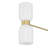 33" W 2-Light Dimmable Linear Chandelier