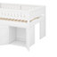 Lit mezzanine double avec armoire de rangement-339768484