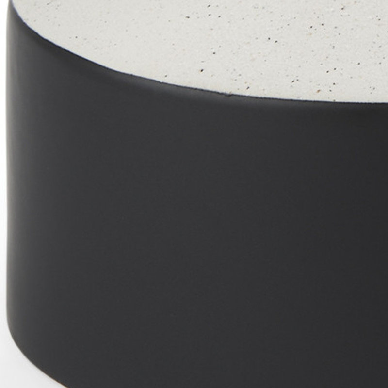 Vase en céramique 12 "noir et blanc