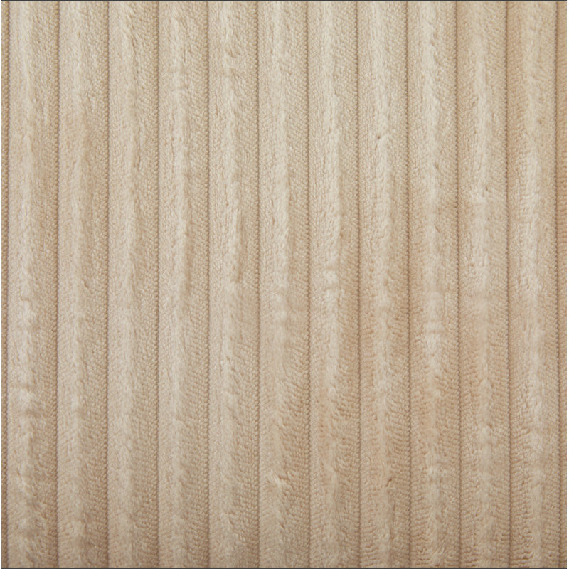 Canapé modulaire moderne 63,7 po, Beige Corduroy