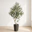Arbre à fleurs 5,5 pi en olivier artificiel réaliste pour la maison et le bureau-1299611919
