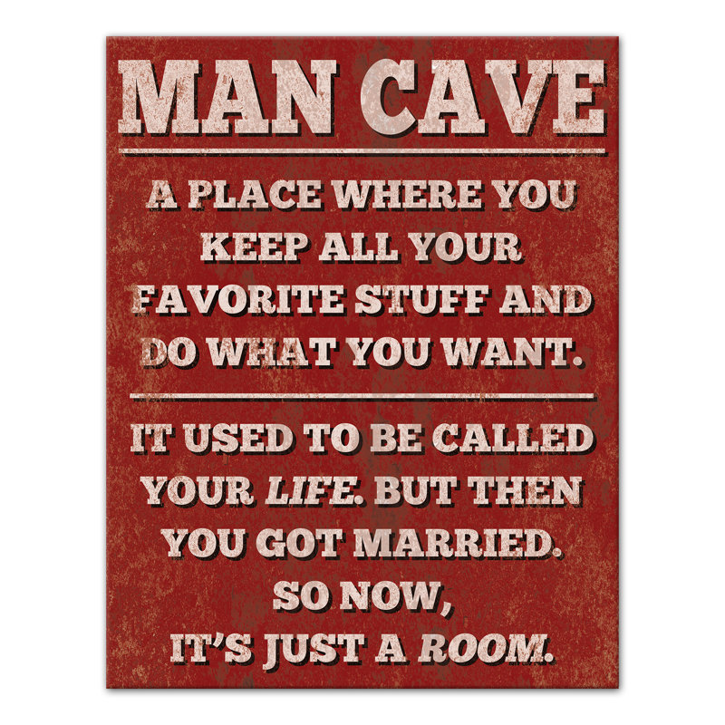 " Man Cave Red "