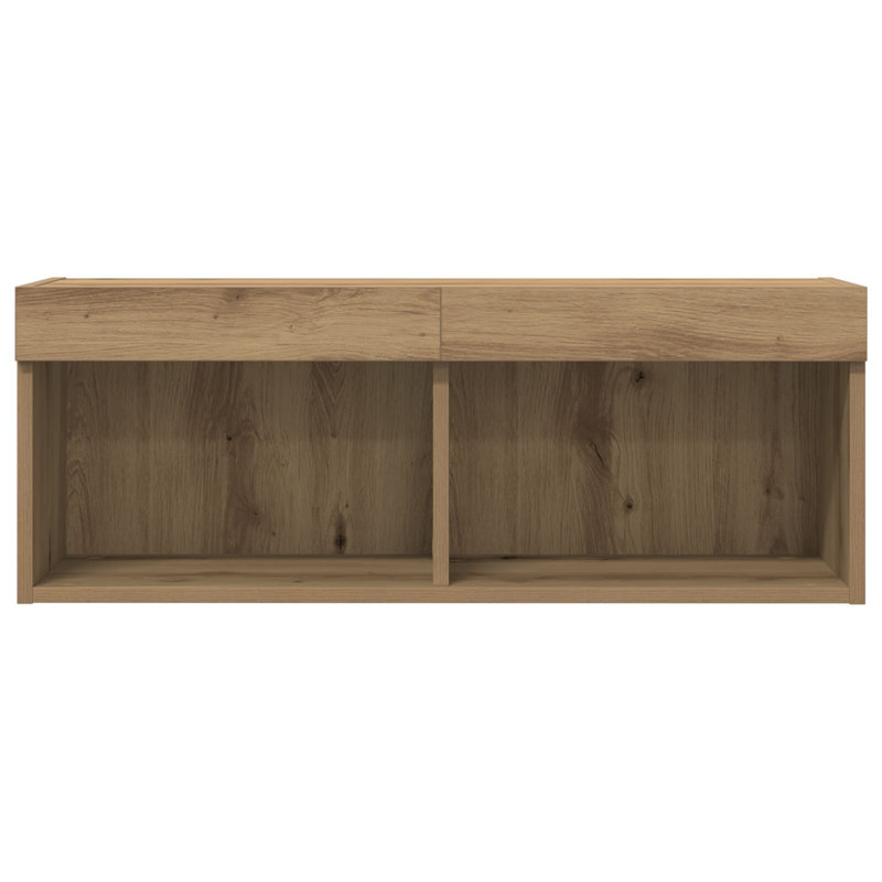 TV Cabinet Particle Board Medium Entertainment Centre, Artisan Oak