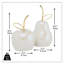 Ensemble de 2 figurines pomme et poire