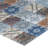 Toscana Patchwork 12 in. x 12 in. Glossy Glass Mosaic Wall Tile