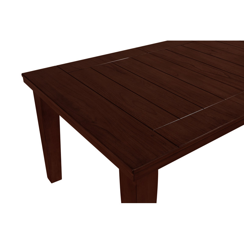 Lockway Extendable Rectangular Dining Table, Espresso