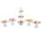 5Pcs Crystal Cake Holder Dessert Table Display-299837194