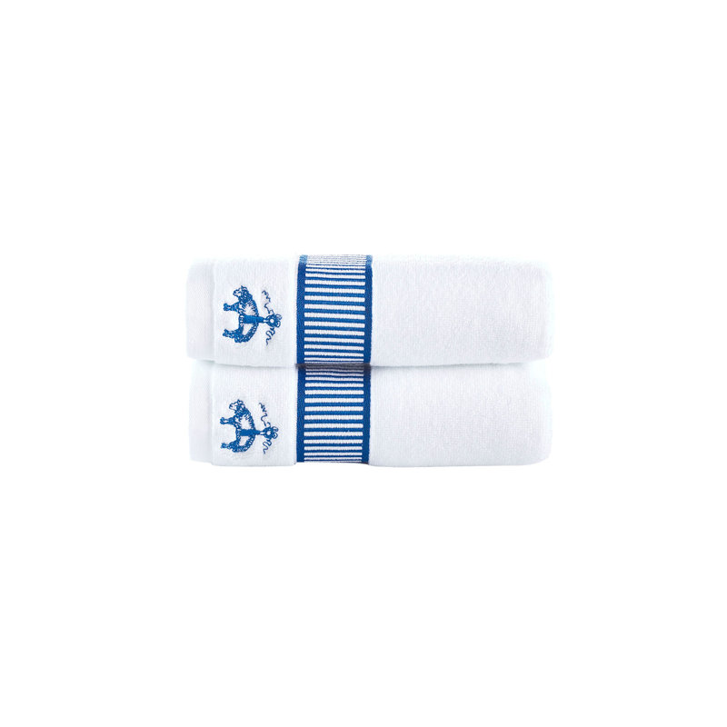 Débarbouillette en coton turc, Bleu royal