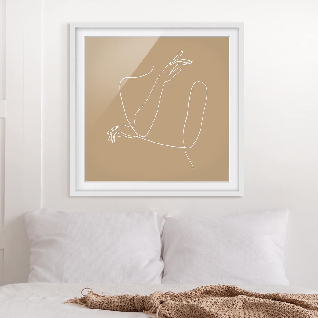 Kunstdruck in Beige