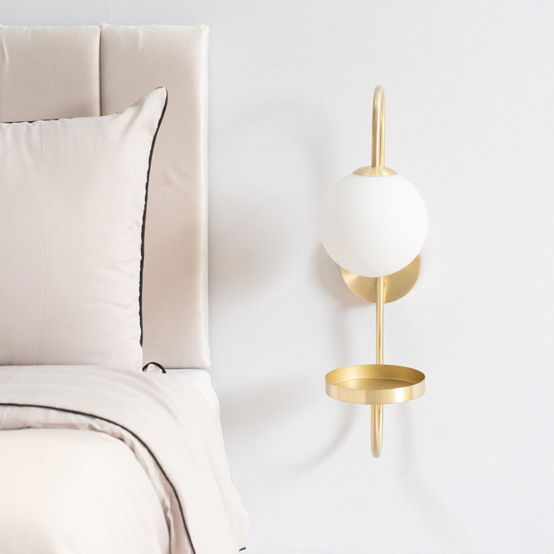 Talty Flush Mounted Sconce, Brushed Gold