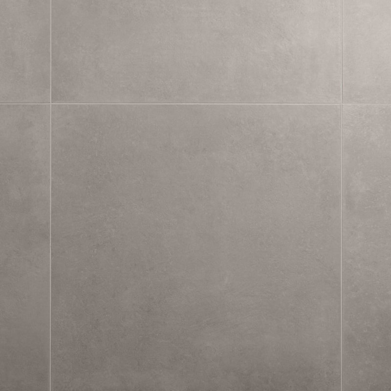 Stoneside 36x36 Matte Porcelain Tile, Linen Warm Gray