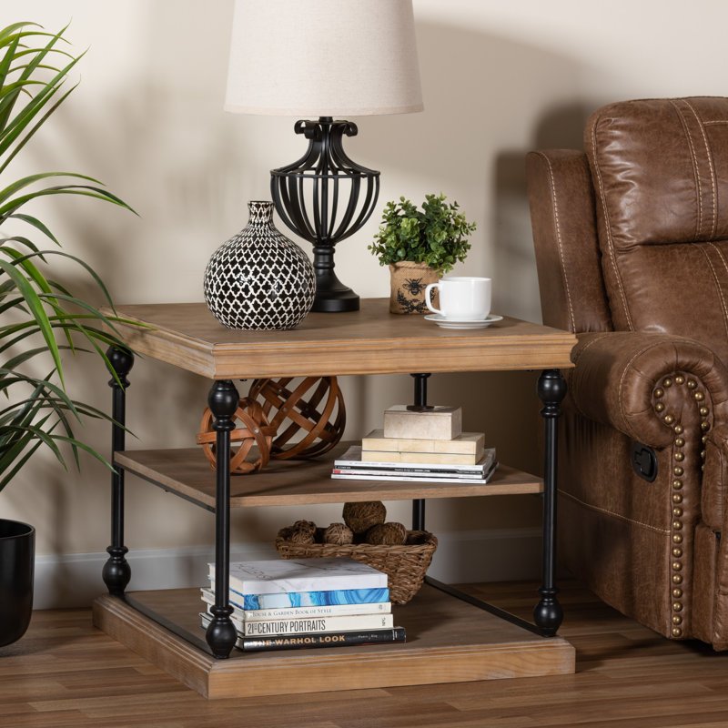 Koryun End Table, Graywashed