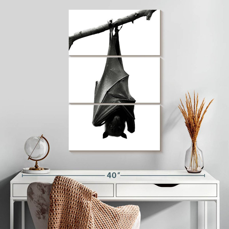 Chauve-souris à l'envers monochrome Brampt, H 32 po x l 20 po